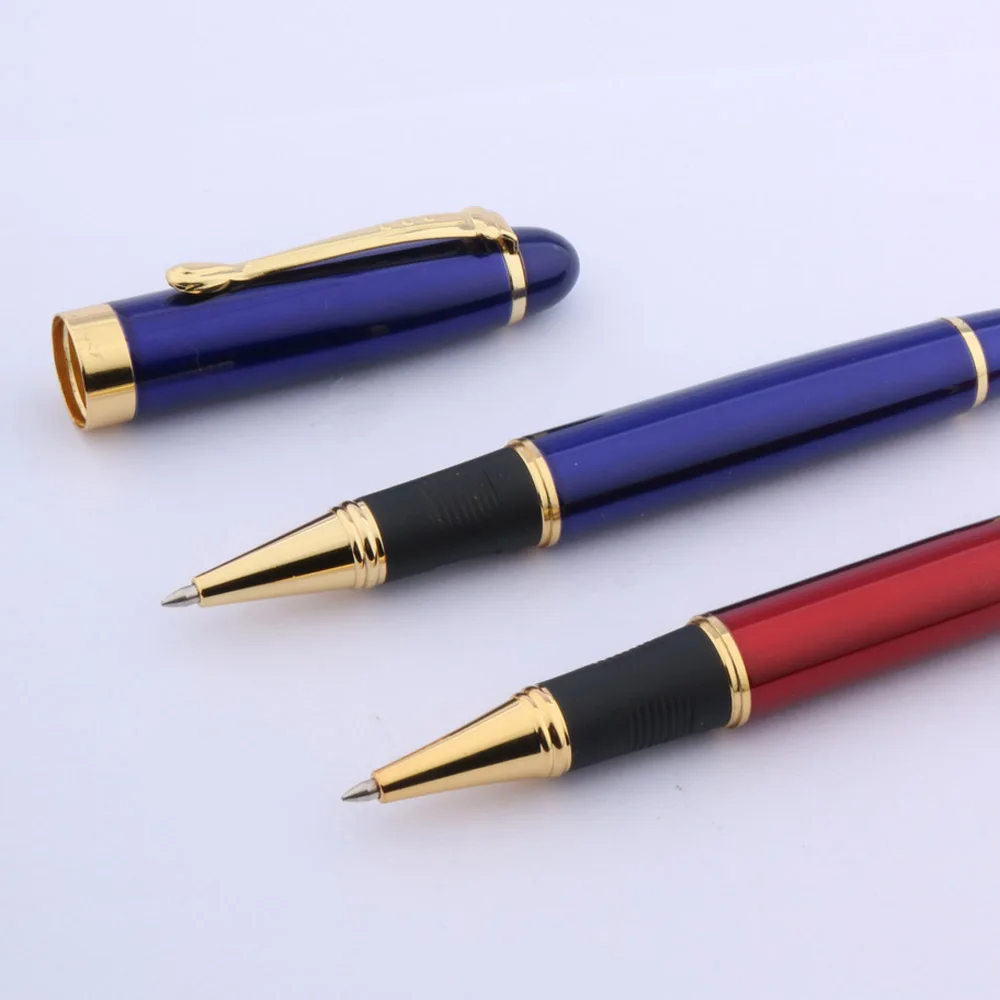 

office metal Writing tools blue new red golden school gift Roller ball Pen