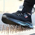 2021 New Work Sneakers Steel Toe Safety Shoes Men Lightweight Work Shoes Indestructible Security Footwear Man Protective Shoes