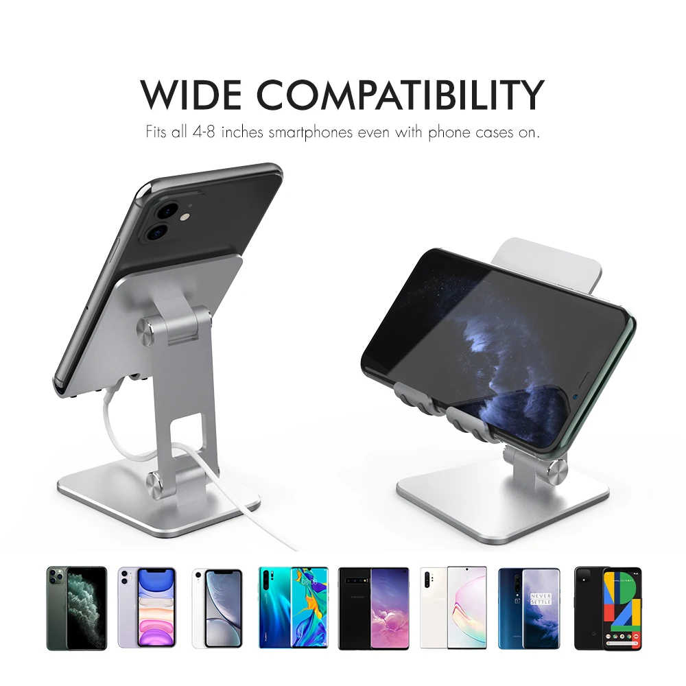 phone stand for iphone 12 pro xiaomi samsung aluminum alloy foldable desktop phone holder universal cell phone holder for huawei free global shipping