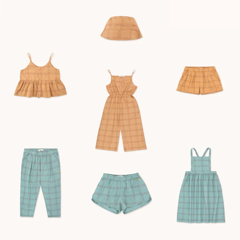 EnkeliBB 2020 New Kids Summer Clothes Sets Brand High Quality Girl Bouse and Bloomers Outfit Toddler Boys Tshirt Baby Set | Мать и