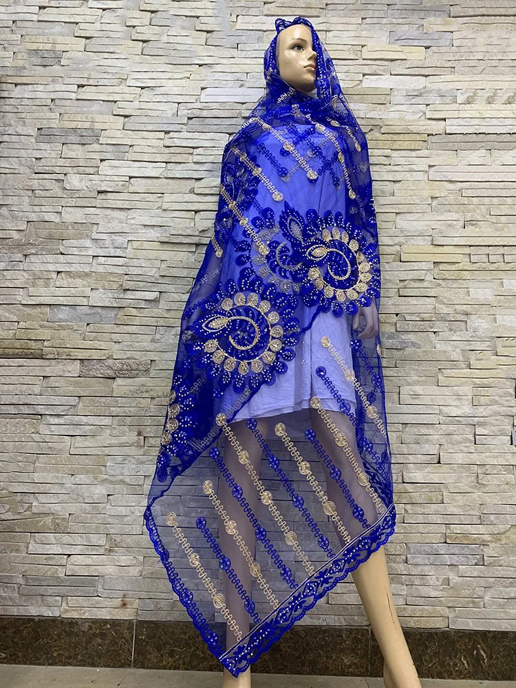 Реальный снимок! Африканские женские шарфы большого размера шарф из тюли