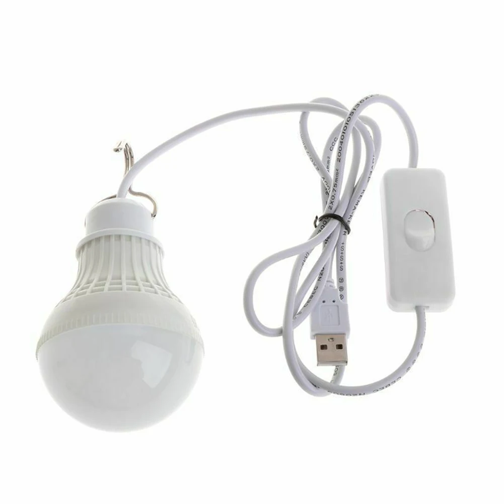 

5W Portable LED Camping Bulb Light USB Powered Outdoor Hiking Tent Hanging Emergency Lantern Night Lamp Survival Supplies