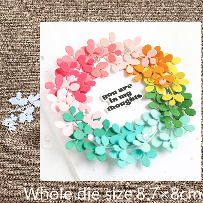 

Новый дизайн, металлический трафарет для рукоделия, форма для вырезания листьев, украшение для скрапбукинга, высечки для альбома, бумаги, ти...