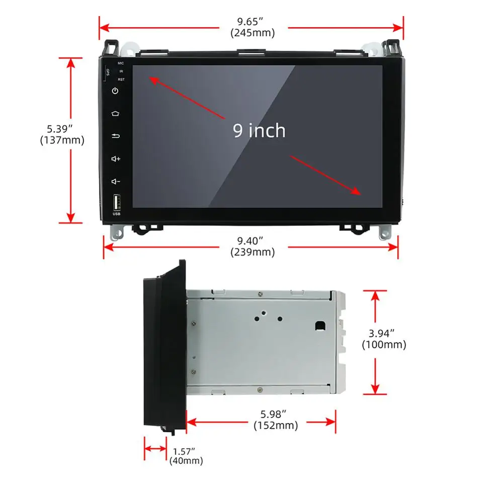 Автомагнитола Bosion с Android 10 0 мультимедийный проигрыватель для Mercedes Benz
