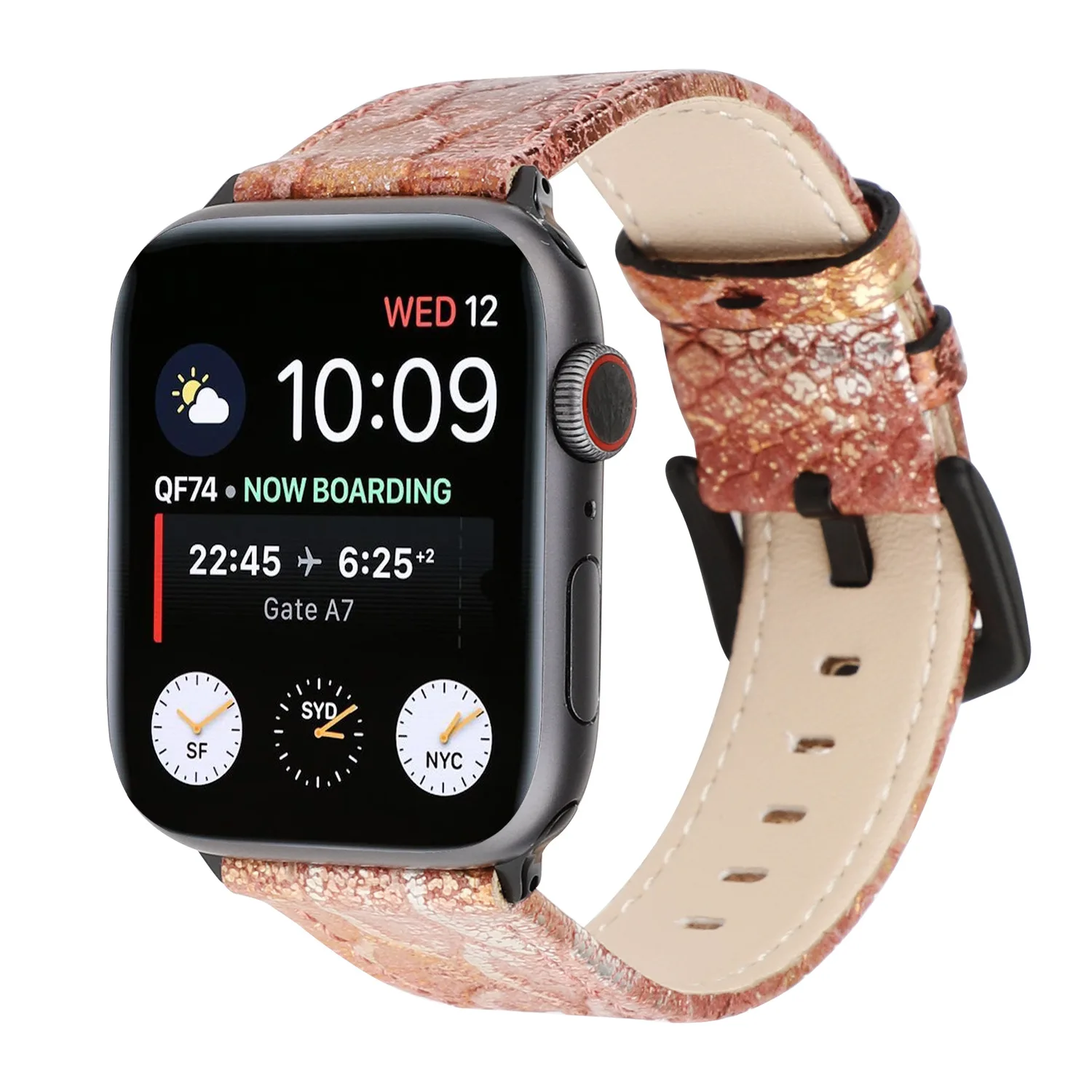 Ремешок для Apple Watch 38 мм 42 44 браслет ремешок iWatch кожаный серии 5 4 3 2 1 полоса Correa