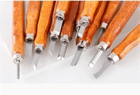 12pcsset sk5 carbon steel wood carving tools knife kit scalpel tools red wood carving tools free grindstone