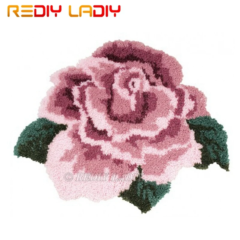 Наборы крючков с защелкой Сделайте свой собственный ковер розовый гобелен