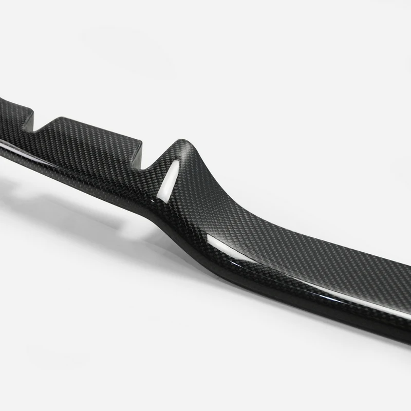 

For Honda 2017 On Civic FK8 BLZ Style Carbon Fiber Rear Garnish Glossy Finish Bumper Diffuser Trim Fibre Splitter Drift Kit