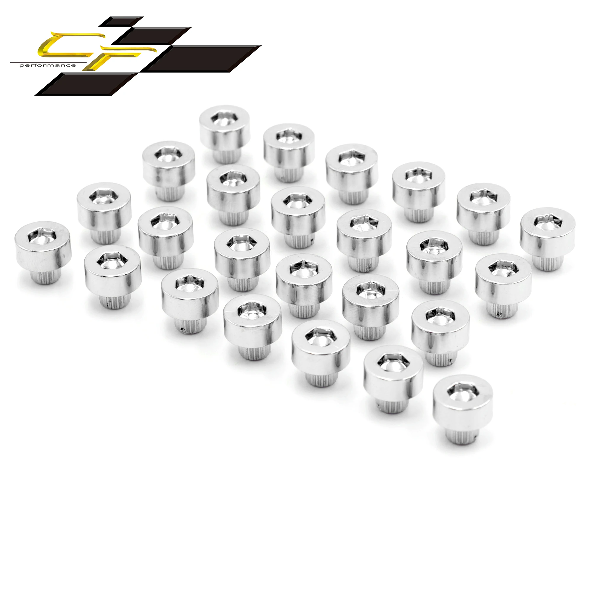 

25pcs 6mm Car Wheel Nuts For Cap Lip Screw Bolt Tires Rim Replacement Decoration Rivets Silver Black Universal Auto Parts