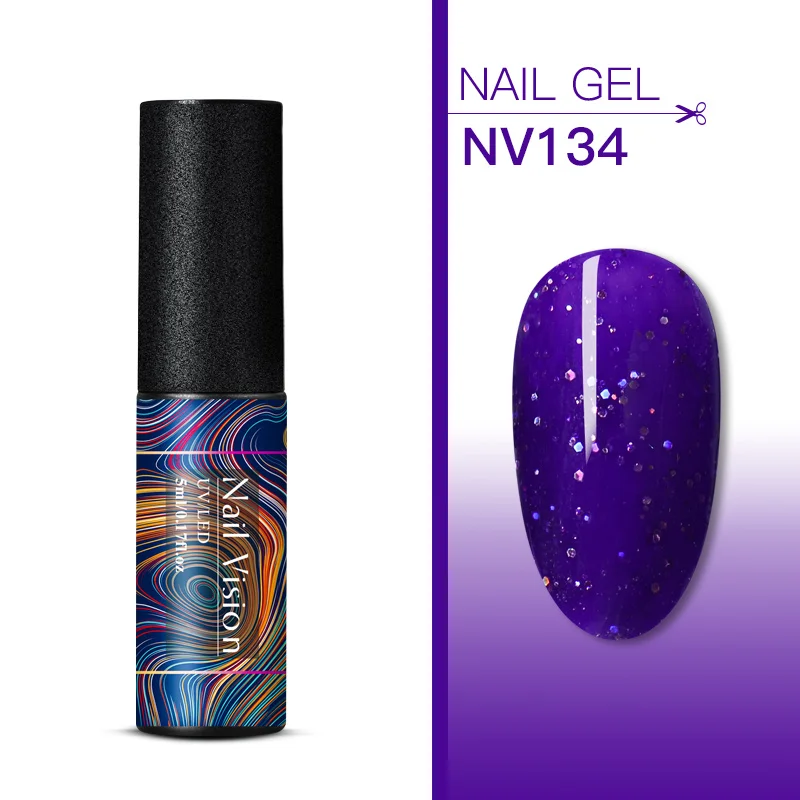Nail Vision 5 мл УФ-набор гель-лаков для ногтей блестки замачиваются долговечный Гель-лак для ногтей маникюрный лак - Цвет: S06729