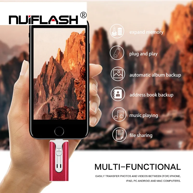 USB флеш-накопитель USB флэш-накопитель для iPhone Xs Max X 8 7 6 iPad 8/16/32/64 ГБ/128 256 ГБ флеш-накопитель USB ключ MFi USB флеш-диск