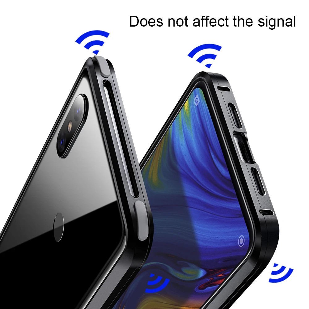 OATSBASF push pull Дизайн Роскошный металлический каркас форма чехол для телефона Xiaomi MI