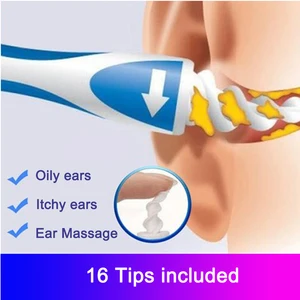 New Silicone Ear Spoon Tool Set Ear Cleaner Ears 16 Care Soft Spiral For Ears Cares Health Tools Cle