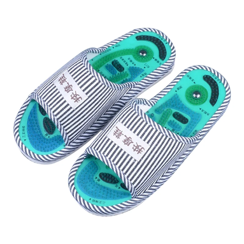 Акупунктурные точечные массажные туфли для женщин и мужчин тапочки свободного