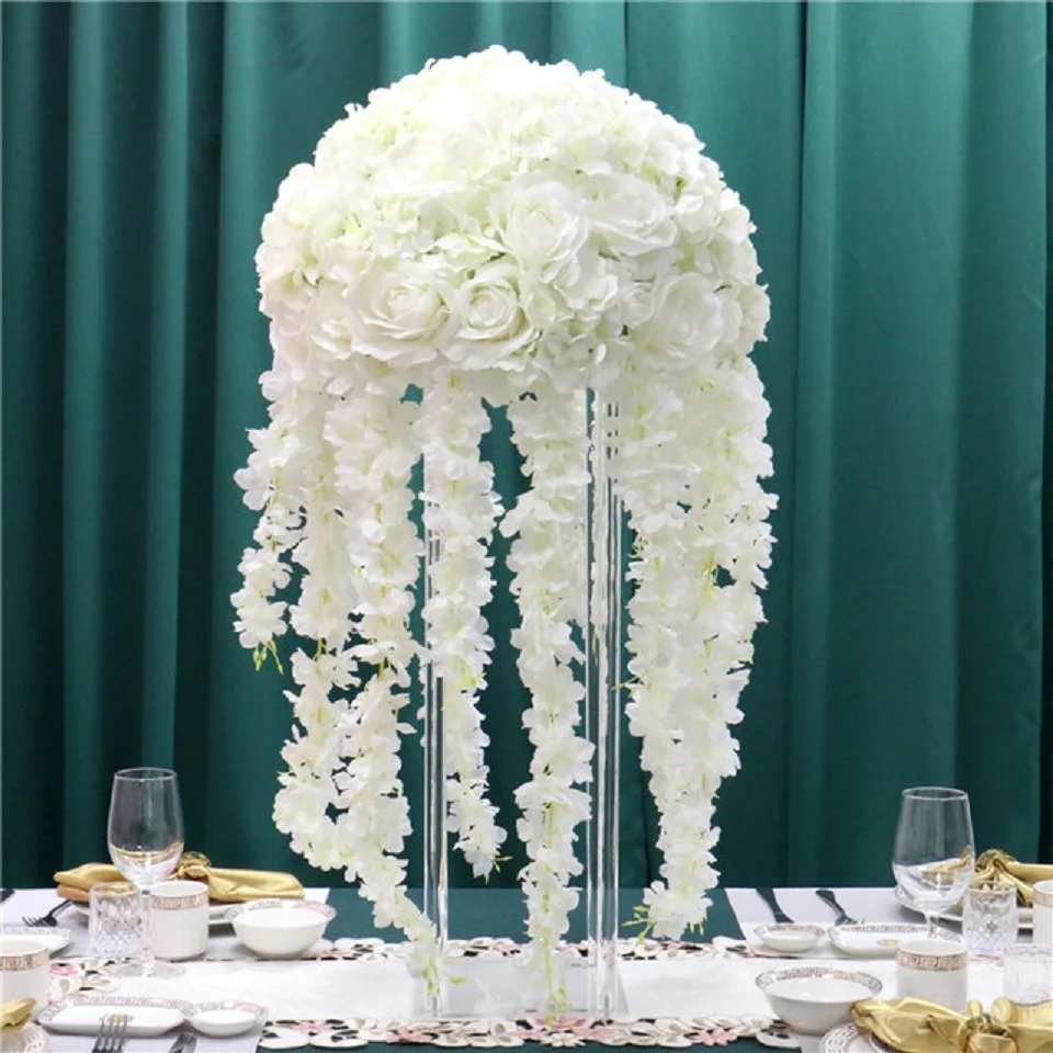 

DIY Flower Ball Artificial Flower Table Centerpiece for wedding decor