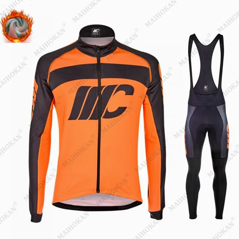 

Winter Cycling Jersey Set 2021 Thermal Fleece Cycling Clothes MTB Bicycle Clothing Keep Warm Mountain Bike Cycling Wear