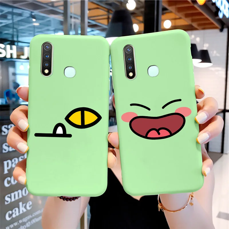 

Cute Cartoon Soft TPU Shell For VIVOU3 y17 y5s z5i Case Silicone Matte Thin Smooth Personality Trend Fundas For VIVO Case Cover