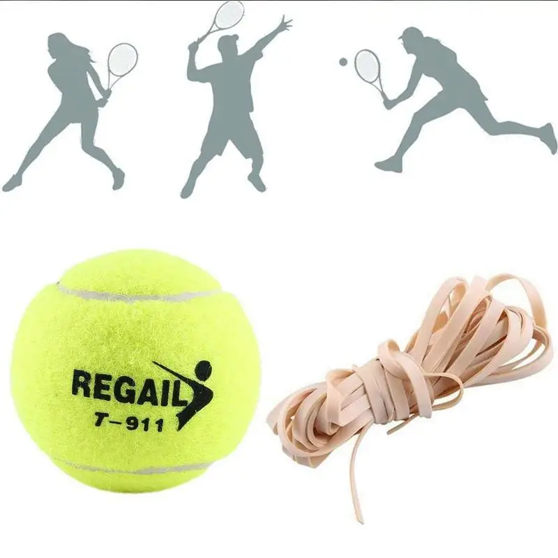 

Tennis Trainer Tennis Ball Practice Single Self-Study Training Rebound Tool with Elasctic Rope Beginner Single Training Tennis