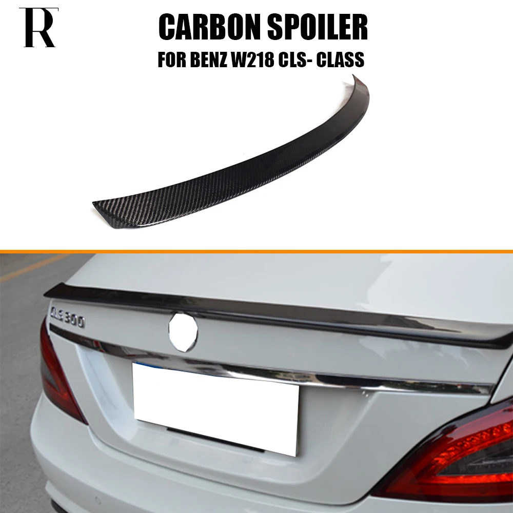 W218 CLS AMG стиль углеродного волокна задний спойлер багажника для Mercedes Ben CLS300 CLS350 CLS500