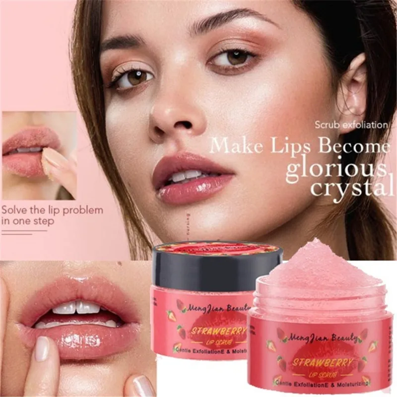 

1Pcs Moisturizing Lip Balm Cucumber/Strawberry Full Lip Care Exfoliating Dead Skin Lip Exfoliating Scrub Ladies Lip Cosmetics