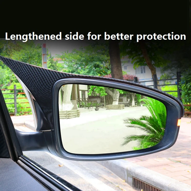 

for MG 6 MG6 2017-2019 Carbon Fibre Car Horn Rearview Mirror Cover Side Mirror Cover Trim Decorative Frame Accessories