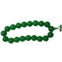 natural green jade bracelet hand rosary bracelets 18 big beads buddha bead
