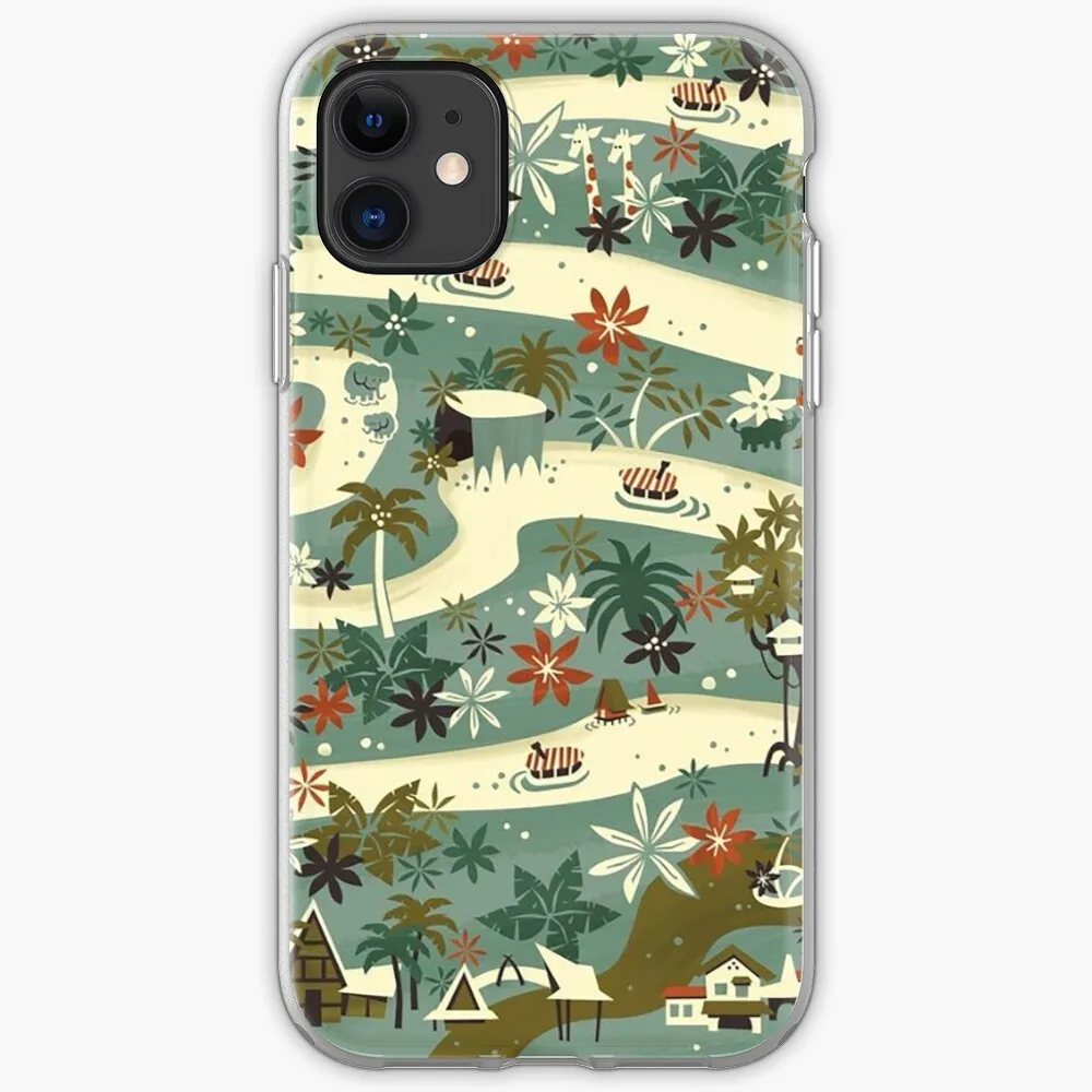 Чехол Jungle Cruise iSoft для iPhone 7 8 6 6s Plus 5S 4 силиконовый прозрачный чехол X Xs 11 Pro Max