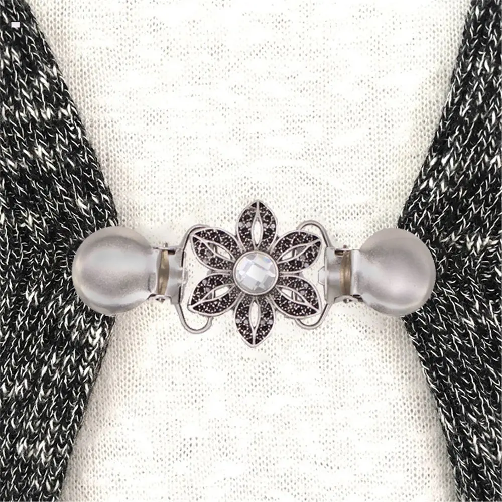 Лидер продаж 1 шт. кардиган утка зажимы застежка с украшением в виде кристаллов