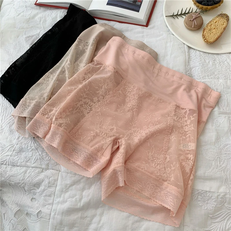 Шорты под юбку сексуальные кружевные Защитные шорты до бедра женские короткие