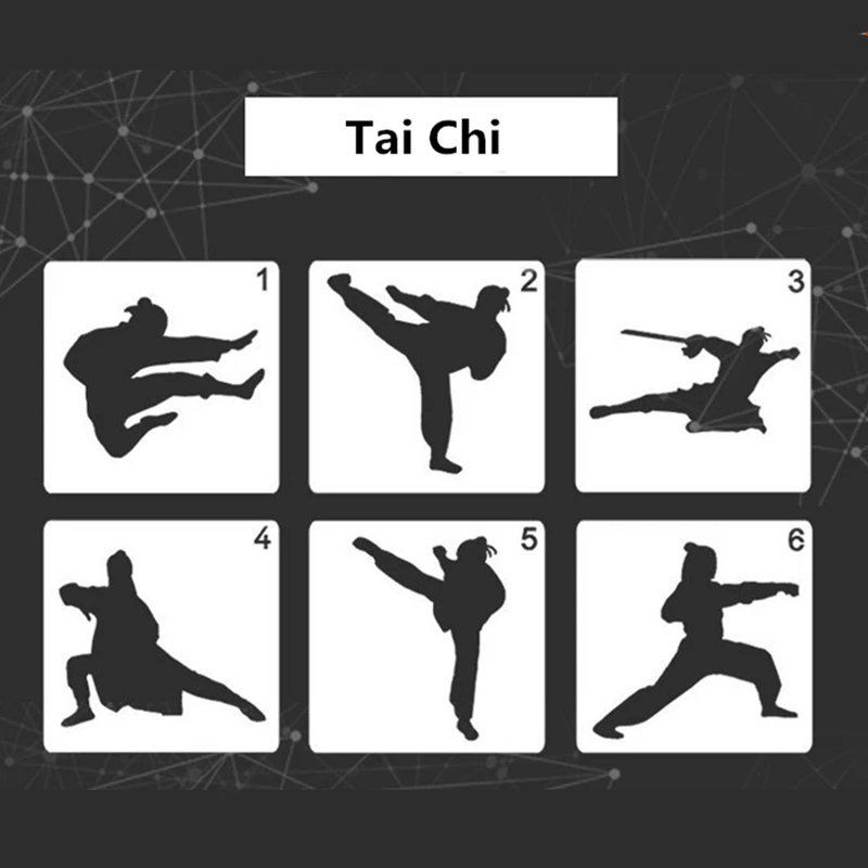 

DIY Painting Templates Handbook Painting Inking Of Buddhism Artifacts Butterfly Insects Hollow Shakyamuni Buddha Tai Chi Stencil