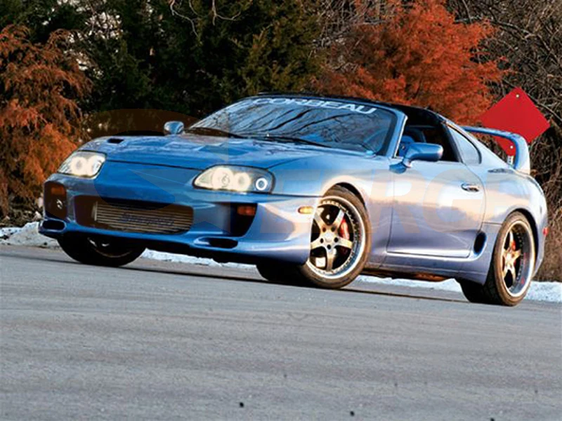 Отличный ультра яркий COB led Ангельские Глазки набор колец Дневной светильник для