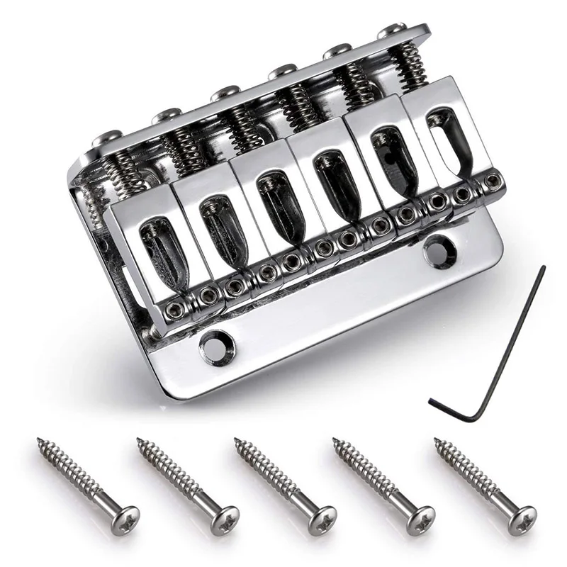 6 ой 65 мм Электрогитары фиксированный мост с верхней загрузкой гитара для