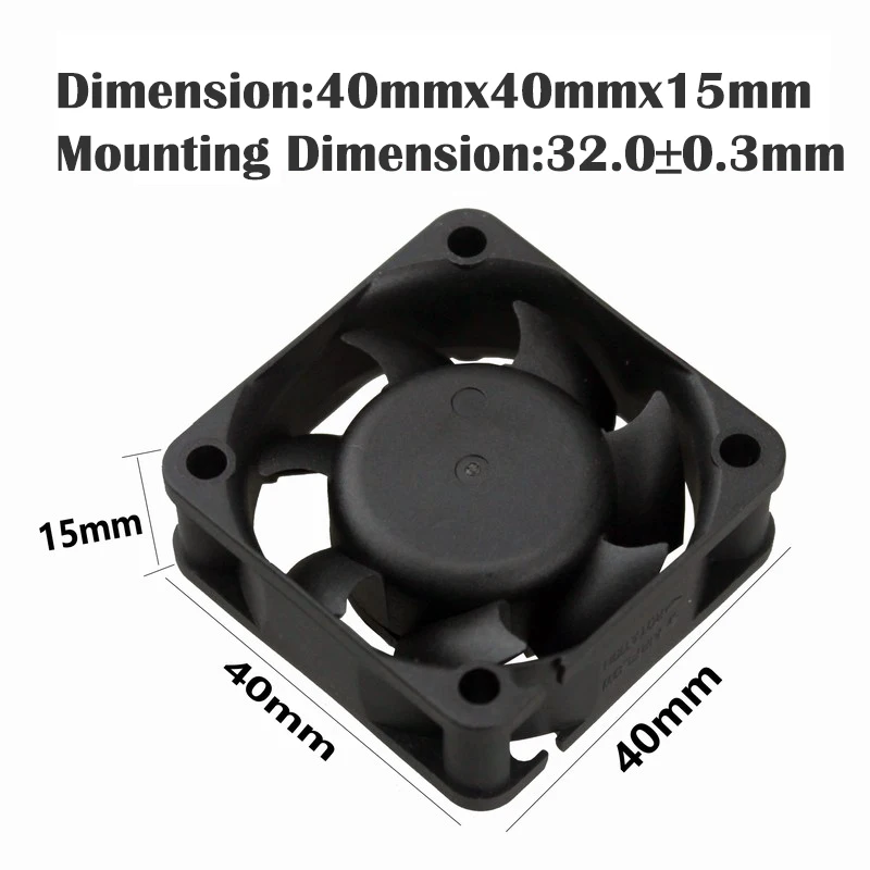 10 шт. Gdstime DC 12 В 40 мм x 15 двойной шар 2Pin кулер вентилятор 40x40x15 4 см бесщеточный