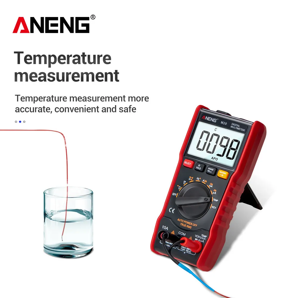 ANENG M20 мультиметр цифровой тестер 6000 отсчетов digital multimeter Мультиметр токовые клещи