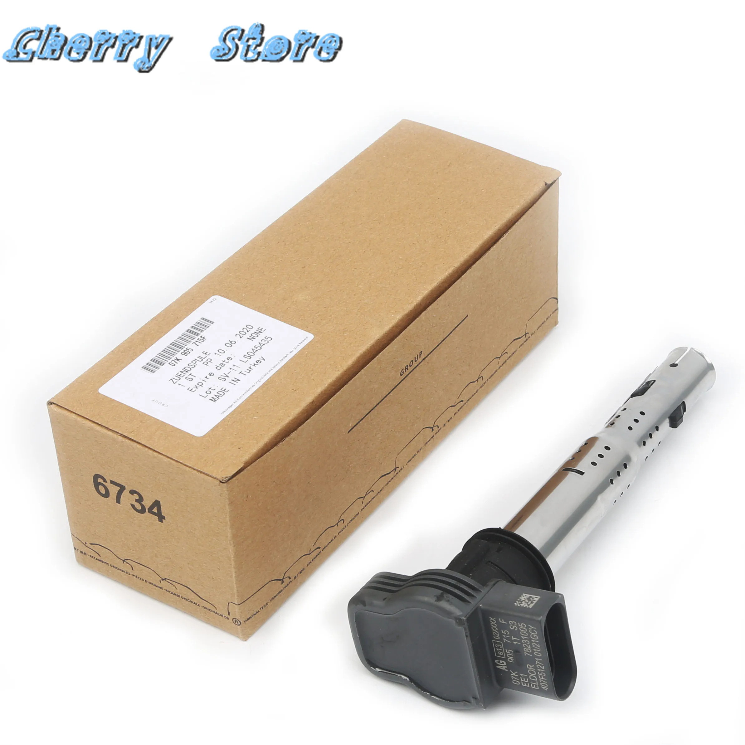 Новый набор катушек зажигания 07K 905 715 F для VW Volkswagen Passat Jetta Golf Audi A3 A4 A5 A6 Q3 Quattro Q5