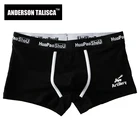 Новые хлопковые мужские трусы-боксеры ANDERSON TALISCA, однотонные мужские трусы-боксеры для пениса, мужские трусы-боксеры, мужские шорты