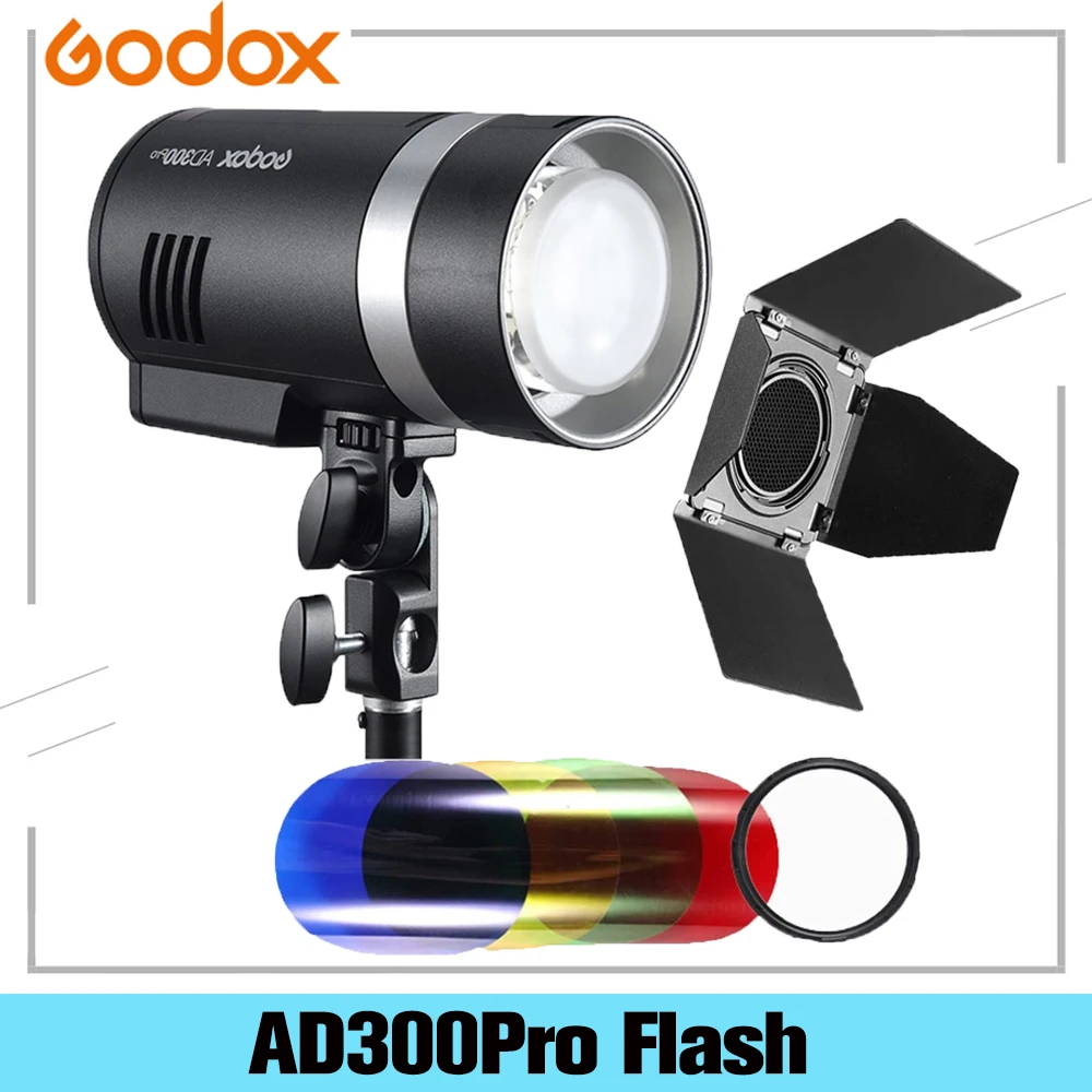 Универсальная вспышка Godox AD300 Pro AD300Pro TTL 300 Вт совместима с камерами Canon Nikon Sony Fuji