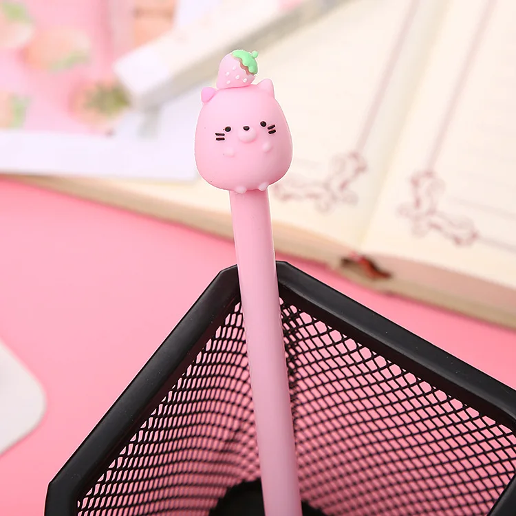

Cartoon Animal Fruit Gel Pen Exam Pen Cute Office Stationery Signature Pen