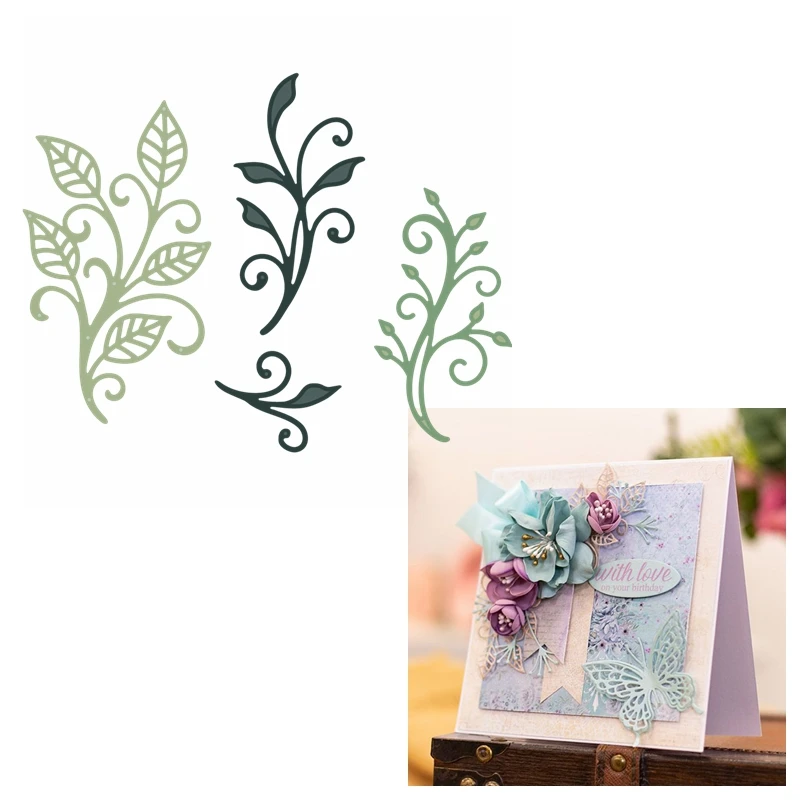 Цветочный лист смешанные типы форм винтажные металлические режущие штампы для