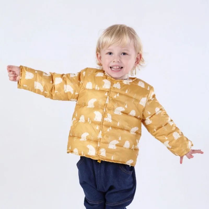 Детские зимние куртки верхняя одежда хлопковая куртка для девочек Осеннее