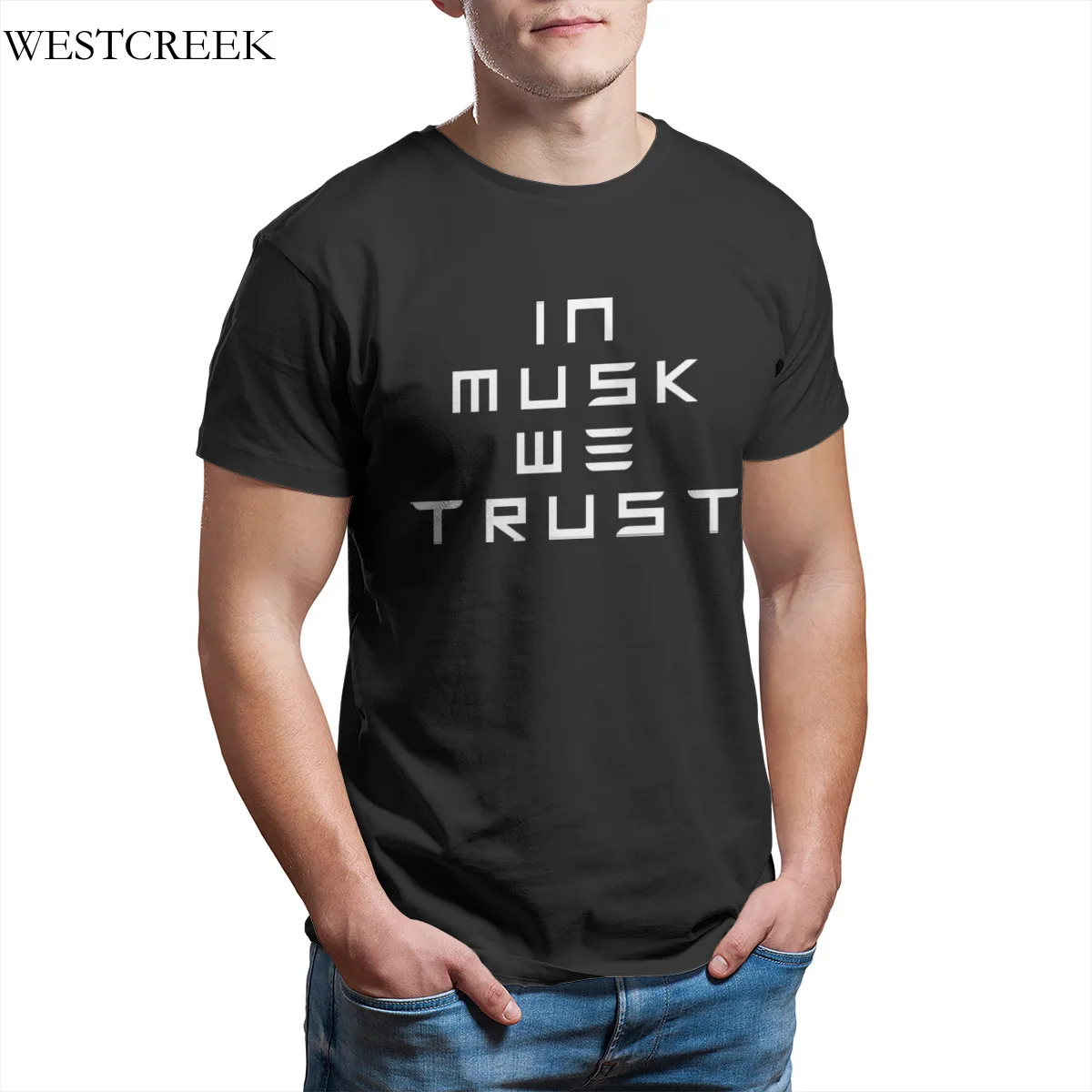 

Wholesale Men's T-Shirt In Musk we trust Simplicity Essentials Wholesale Clothes Hip-Hop Tshirts 33305