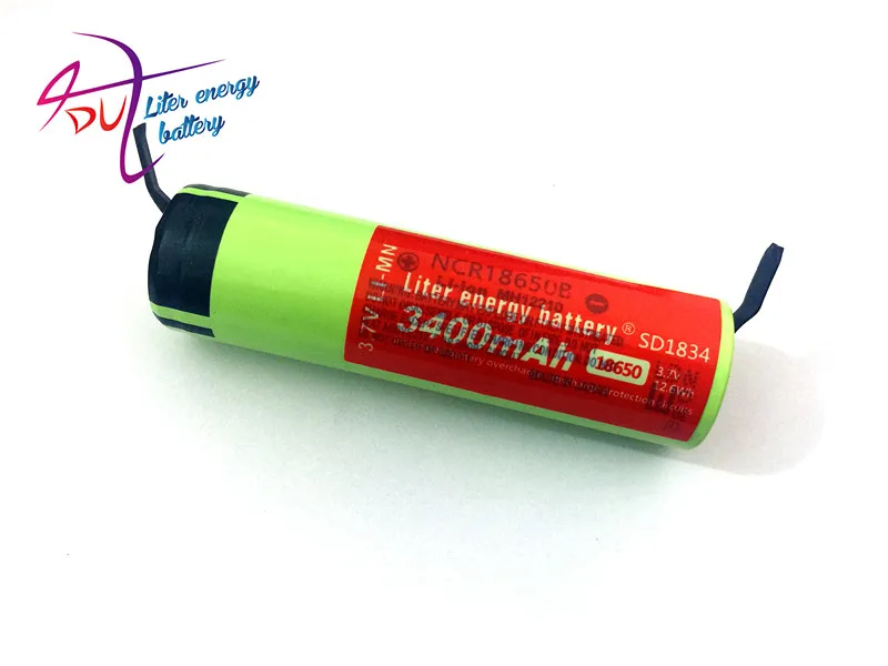 2 шт./лот 100% Новый оригинальный NCR18650 3 7 V 3400MAH литий-ионный аккумулятор для