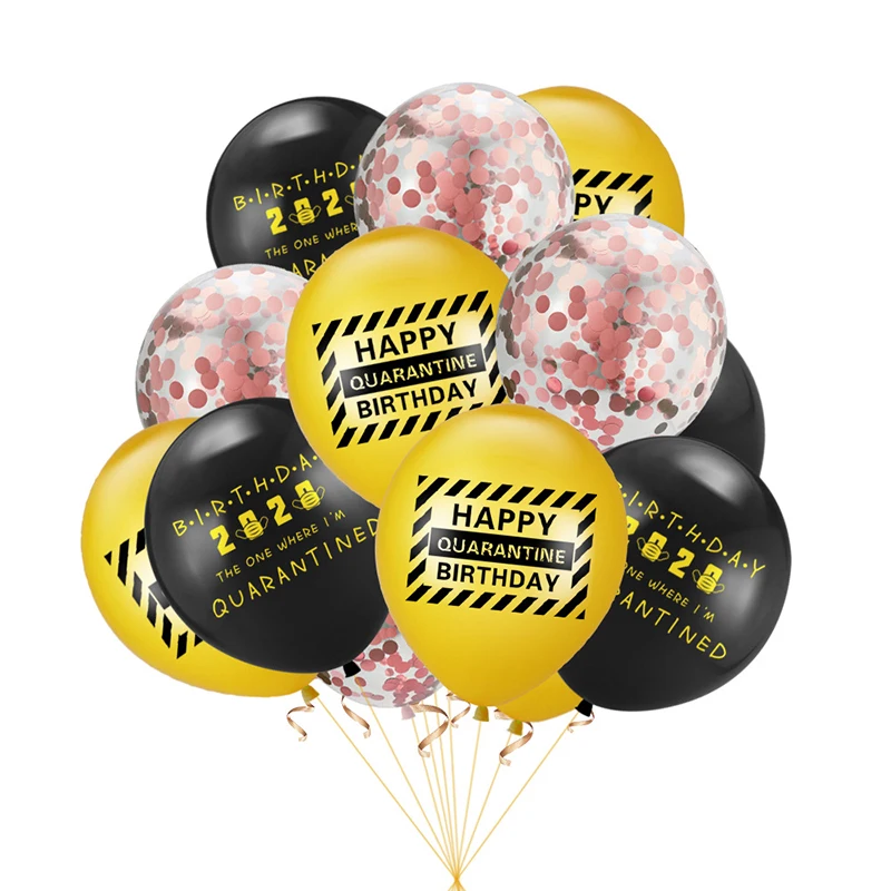 10 шт. золотые и черные латексные шары украшения на день рождения воздушные для