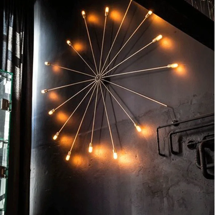 

Nordic пастырской настенный светильник ресторан бар Гостиная одежда в виде паука магазин настенный светильник деко кровать