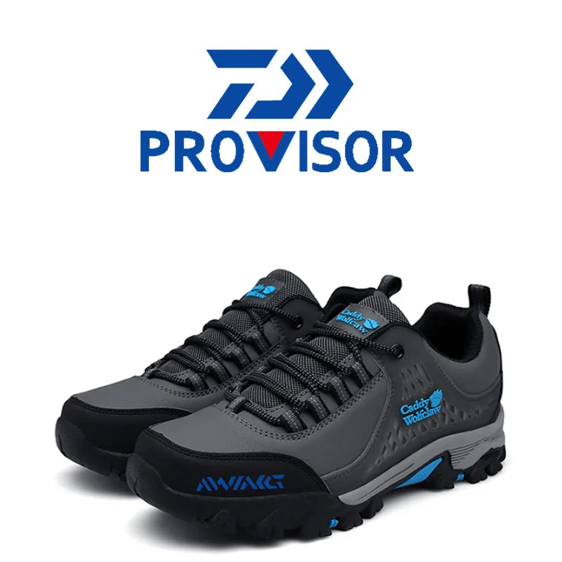 

Men Daiwa Hiking Fishing Shoes Anti-skid Mountain Climbing Boots Outdoor Athletic Breathable Waterproof Anti-wear Fishing Shoes