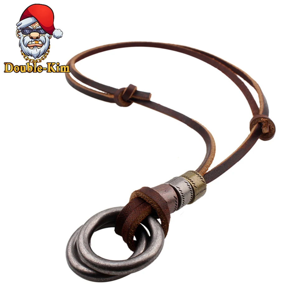 Подвеска петли ожерелье для мужчин хип хоп Рок уличная культура титановая