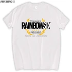Футболка Rainbow Six Siege с принтом Тома Клэнси, оригинальный дизайн, модные стильные повседневные мужские футболки, Модная хлопковая футболка sbz5273