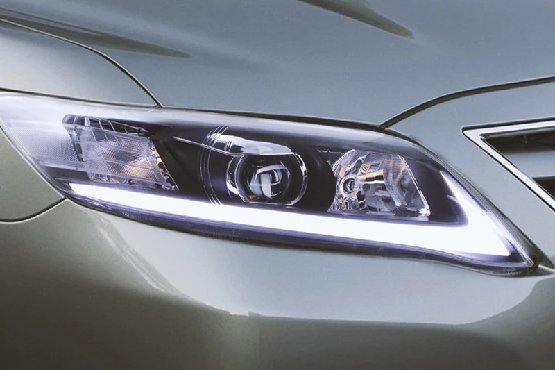 Передние фары для Toyota Camry 2010 2011 года Североамериканская Версия светодиодный ксеноновый HID проекционные фары