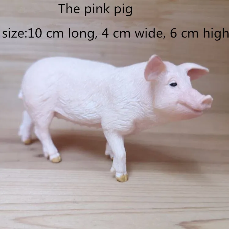 Simulation Cute Poultry Farm Animals Figures Model Duck Goose Chicken Cow Pig Miniature Action Figure Toy fit Xmas Gift | Игрушки и