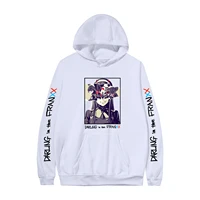 zero two anime hoodies kawaii darling in the franxx sweater pullover hooded pocket unisex rope couple streetwear sweatshirts